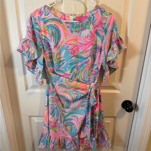 Lilly Pulitzer Darlah stretch dress in multi  carnivale coral